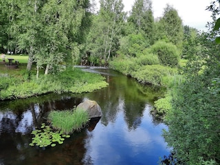 Bathing area on a river