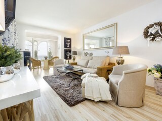 Living room with direct ocean view