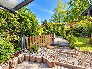Garten mit Teichanlage