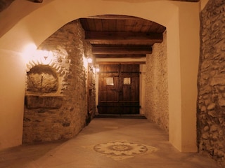 Eingangshalle im historischen Gebäude.