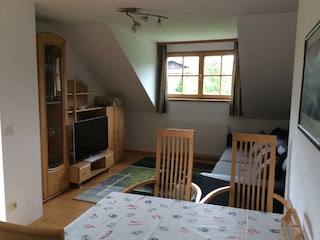 Küche/Wohnzimmer Bergblick