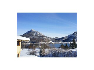 Ausblick auf das winterliche Fuschl