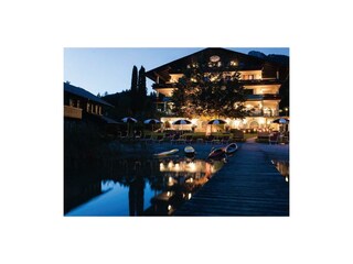 Hotel Seewinkel bei Nacht