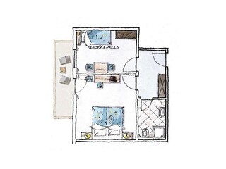 Zimmerplan "Schlüsselblume"