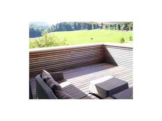 Terrasse mit Blick ins Grüne