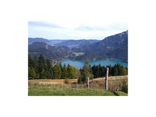Blick vom Zwölferhorn zum Wolfgangsee