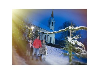 Am Weg zum nur 5 Minuten entfernten Adventmarkt