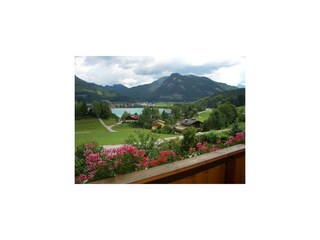 Blick vom Balkon zum Ortszentrum