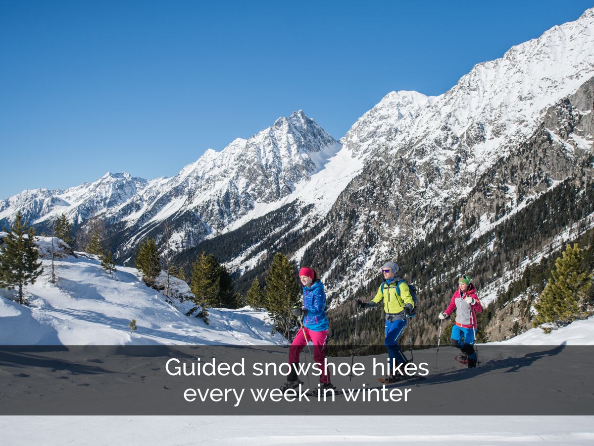 Schneeschuhwanderungen wöchentlich buchbar