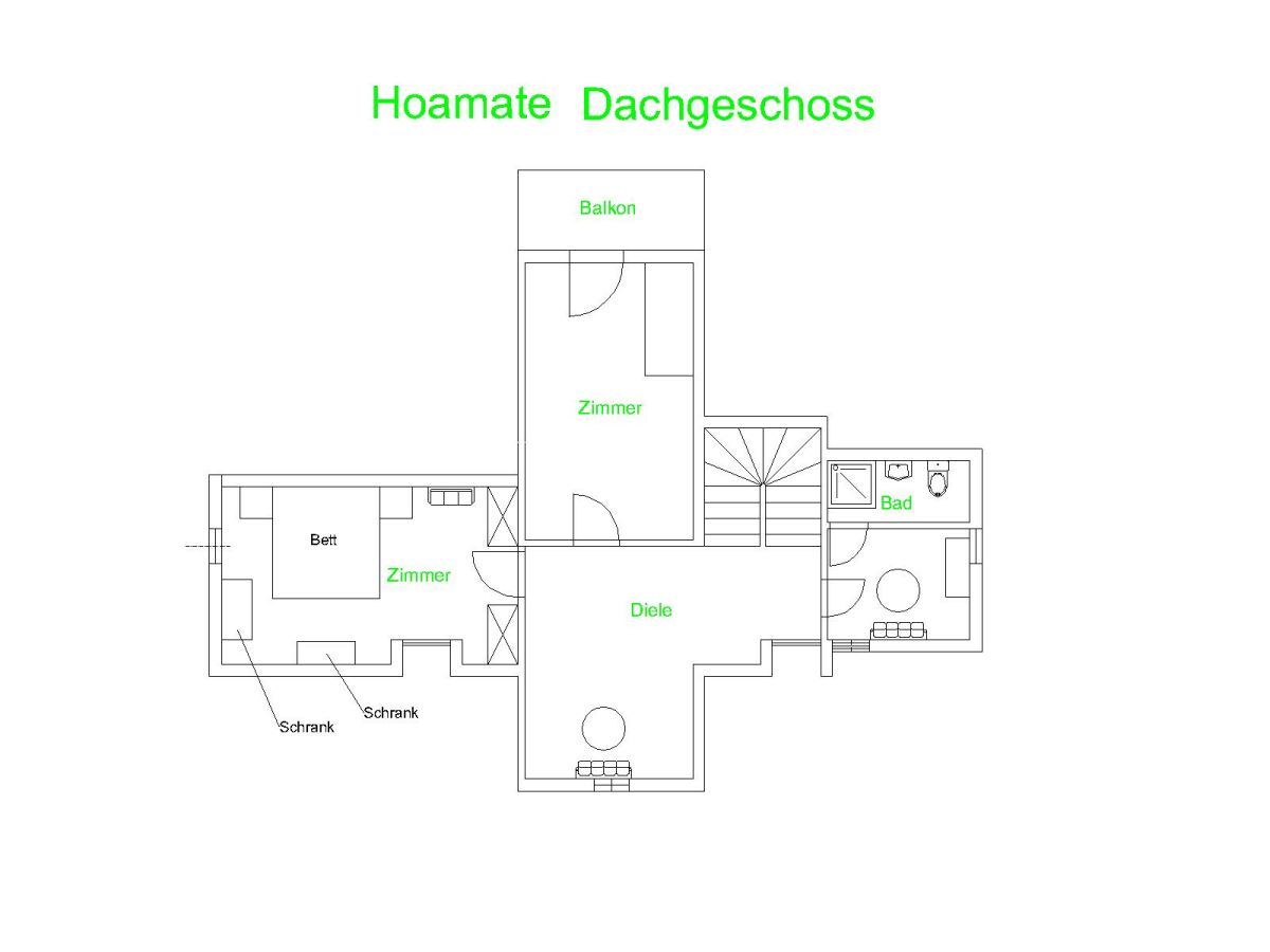 Grundriss Hoamatl OG