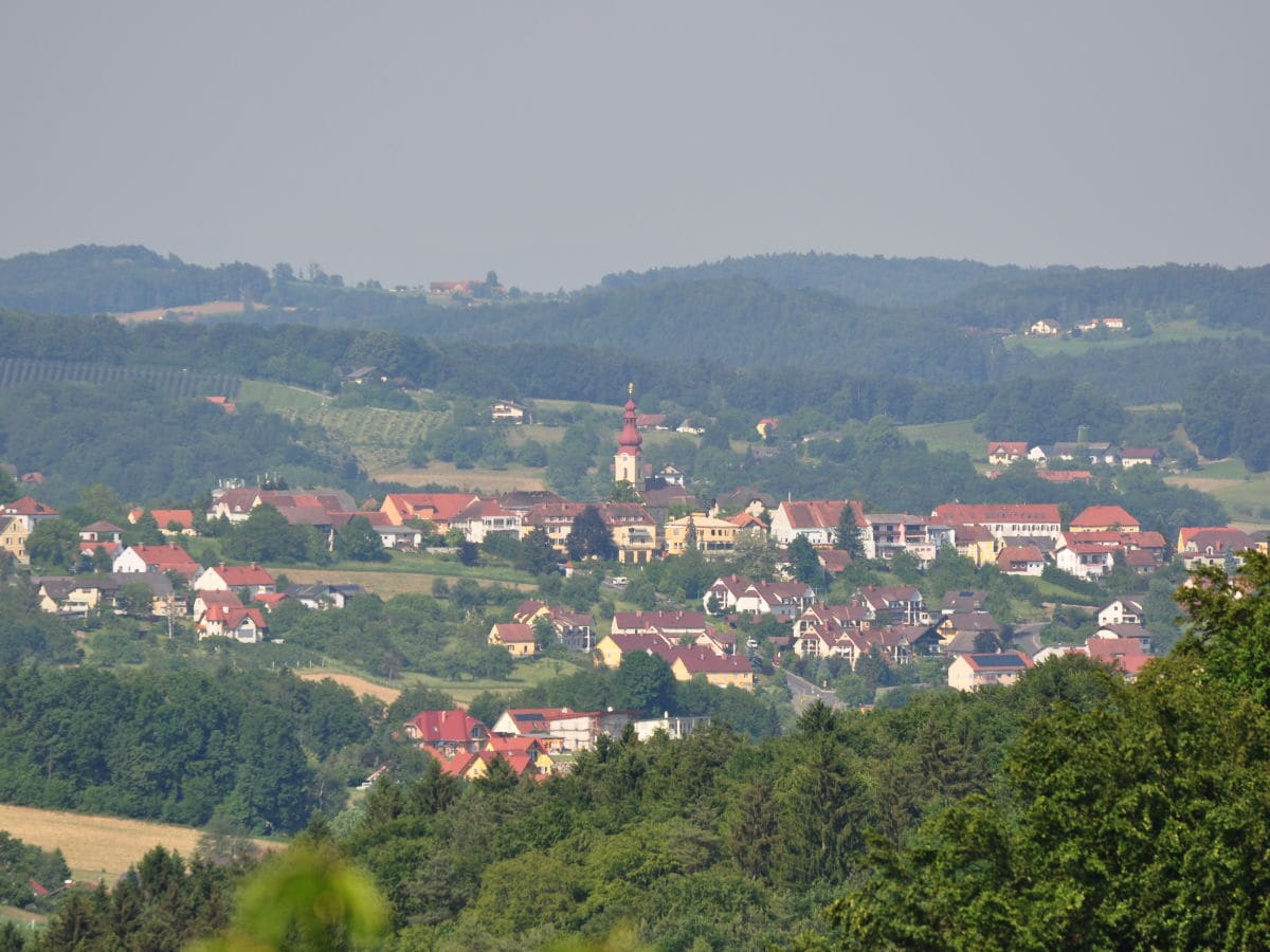 Kirchberg an der Raab vom Lormanberg gesehen