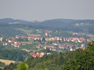 Kirchberg an der Raab vom Lormanberg gesehen