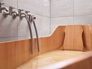 Lärchenholzwanne im Heilbad