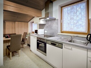 Küche in Ferienwohnung Kleeblatt