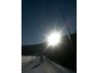 Direkt von der Piste zu unerem Haus