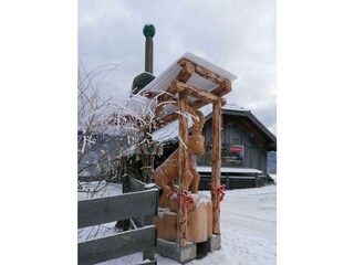 Hofeinfahrt Winter