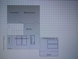 Grundriss der Wohnung