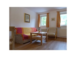 Wohnzimmer mit schöner Aussicht