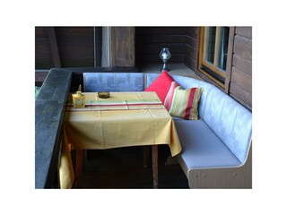 Sitzecke am Balkon