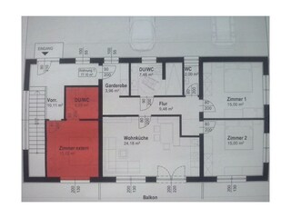 Grundriß Doppelzimmer