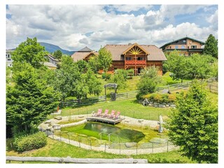 Vogelperspektive - Naturbadeteich - Spielplatz