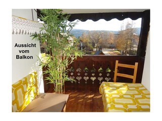 Aussicht vom Balkon