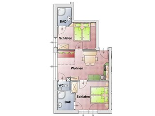 Appartement B3, Skizze