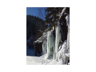 Eisfall im Gebiet der Roslehenalm