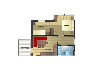 Grundriss Appartement Edelweiß