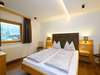 Schlafzimmer im Appartement Kreuzkogel