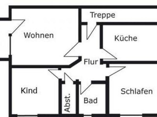 Grundrisszeichnung der Wohnung