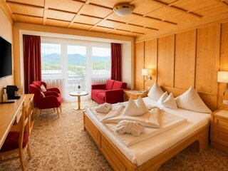 Doppelzimmer Superior Enzian Teppich braun quer 3