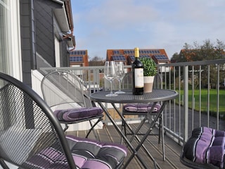 Balkon der Ferienwohnung Domizil