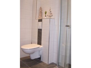 Das Badezimmer in der Ferienwohnung Domizil