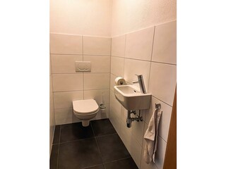 Separate Toilette Garten Apartment