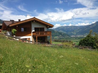 Chalet an der Piste summer view towards Lake Zell