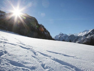 Winter Wunderland Villa Agricola Ausblick Kitz