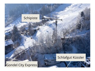 Beschriftung nähe Schipiste