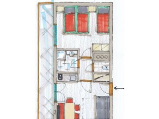 Grundriss Appartement 1