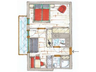 Grundriss Appartement 3