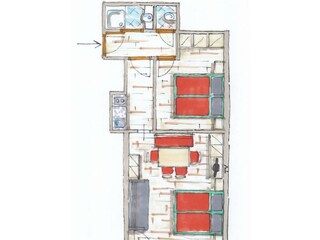 Grundriss Appartement 4