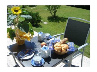 Terrassenfrühstück