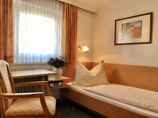 Einbettzimmer Wohnansicht