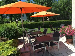 Frühstück auf der Terrasse