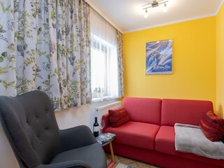 Wohnbereich / ausziehbare Doppelcouch