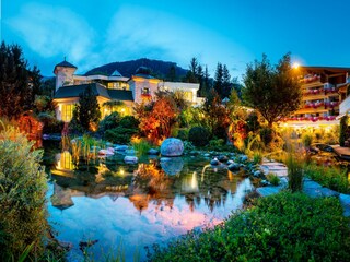 Teich bei Sonnenuntergang