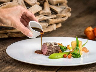 Filet mit Sauce