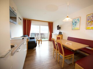 Appartement Bergblick Wohnraum