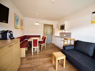 Appartement Bergblick Wohnraum