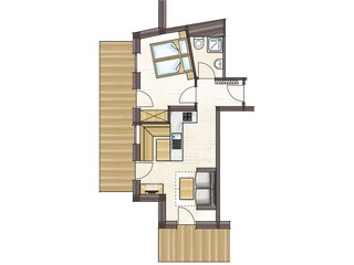 Zimmerplan Pfefferbauer Appartement